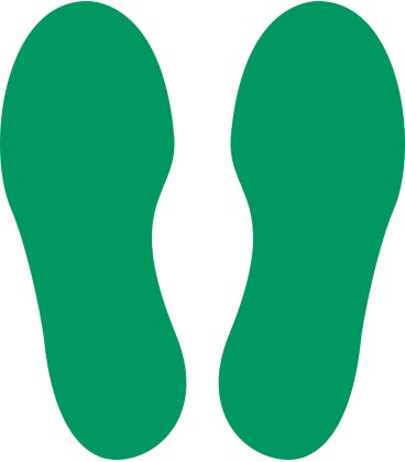 Voetstappen sticker