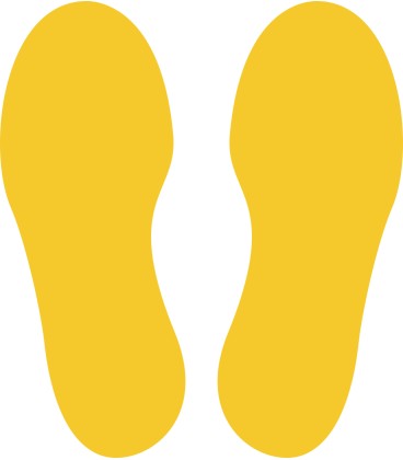 Voetstappen sticker
